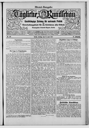 Tägliche Rundschau on Jun 21, 1912
