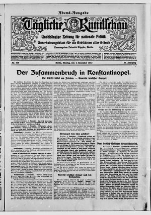 Tägliche Rundschau on Nov 4, 1912