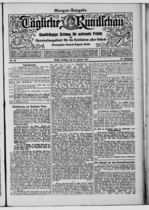 Tägliche Rundschau vom 24.01.1913