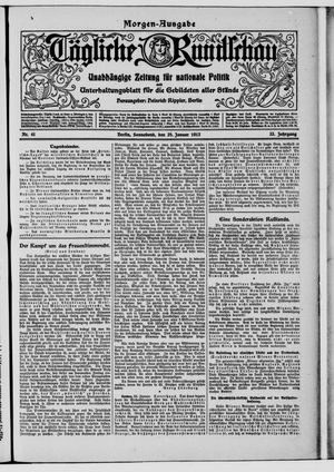 Tägliche Rundschau on Jan 25, 1913