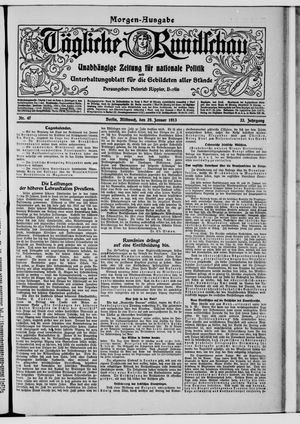Tägliche Rundschau vom 29.01.1913