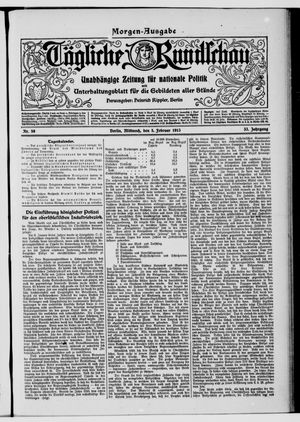 Tägliche Rundschau vom 05.02.1913