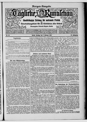 Tägliche Rundschau vom 07.02.1913
