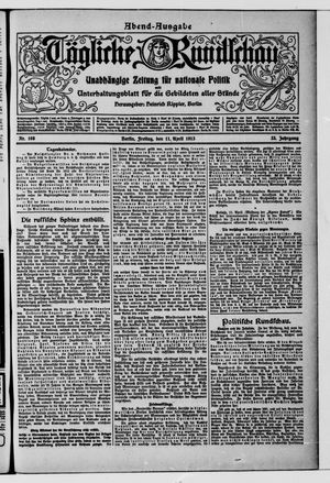 Tägliche Rundschau vom 11.04.1913