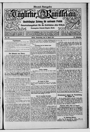 Tägliche Rundschau on Apr 17, 1913