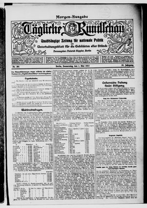 Tägliche Rundschau vom 01.05.1913