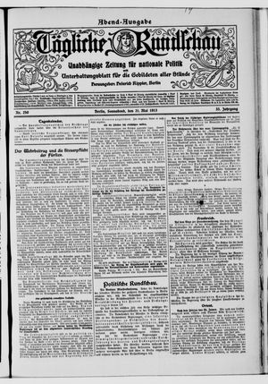 Tägliche Rundschau vom 31.05.1913