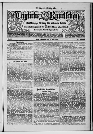 Tägliche Rundschau vom 19.06.1913