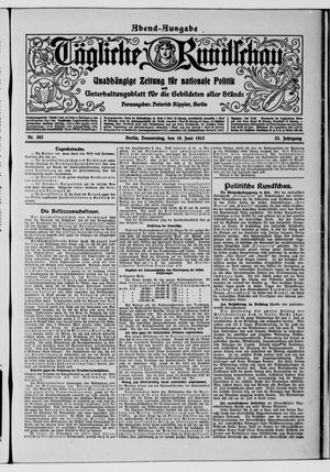 Tägliche Rundschau vom 19.06.1913