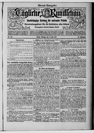 Tägliche Rundschau vom 14.07.1913