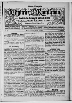 Tägliche Rundschau vom 17.07.1913