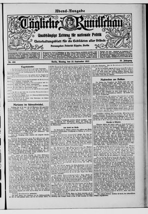 Tägliche Rundschau vom 22.09.1913