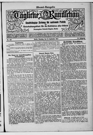 Tägliche Rundschau vom 23.09.1913