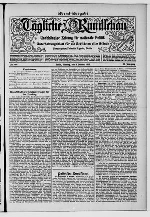 Tägliche Rundschau vom 06.10.1913