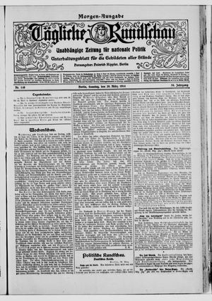 Tägliche Rundschau on Mar 29, 1914