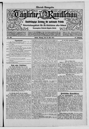 Tägliche Rundschau on May 25, 1914