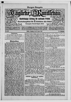 Tägliche Rundschau vom 28.06.1914