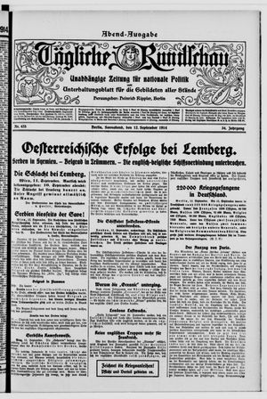 Tägliche Rundschau vom 12.09.1914