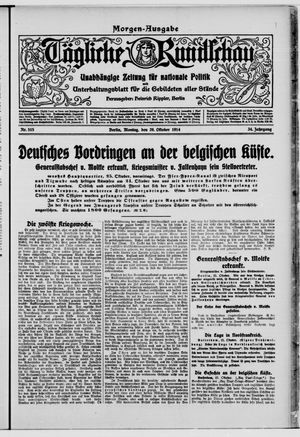 Tägliche Rundschau vom 26.10.1914