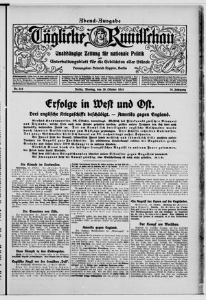 Tägliche Rundschau vom 26.10.1914