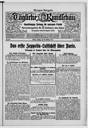 Tägliche Rundschau vom 30.10.1914