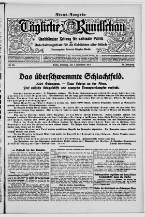 Tägliche Rundschau vom 03.11.1914