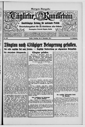 Tägliche Rundschau vom 08.11.1914