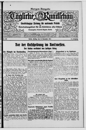 Tägliche Rundschau vom 13.11.1914