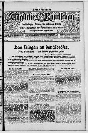 Tägliche Rundschau vom 13.11.1914