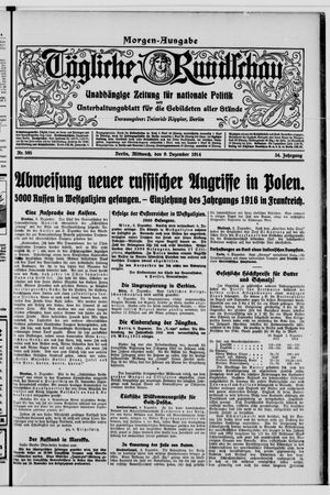 Tägliche Rundschau vom 09.12.1914