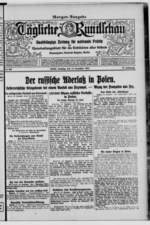 Tägliche Rundschau vom 13.12.1914