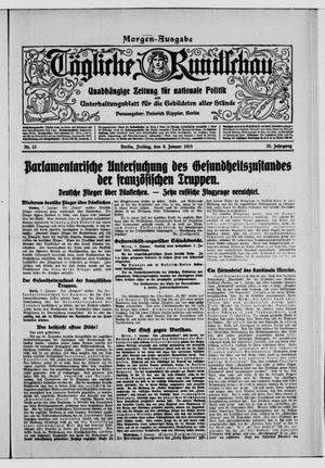 Tägliche Rundschau on Jan 8, 1915