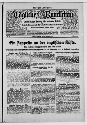 Tägliche Rundschau vom 12.01.1915