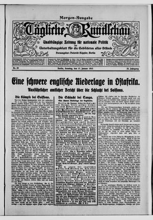 Tägliche Rundschau on Jan 17, 1915