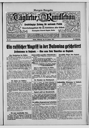 Tägliche Rundschau on Jan 20, 1915
