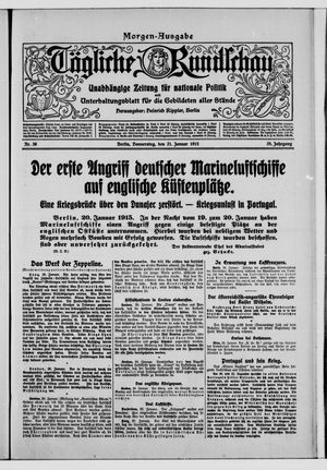 Tägliche Rundschau vom 21.01.1915