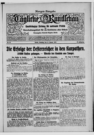 Tägliche Rundschau on Jan 31, 1915