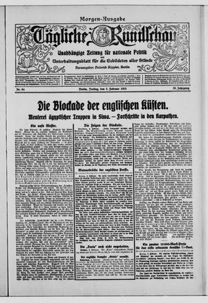 Tägliche Rundschau vom 05.02.1915