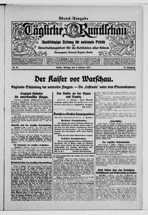 Tägliche Rundschau on Feb 8, 1915
