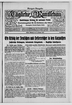 Tägliche Rundschau on Feb 10, 1915