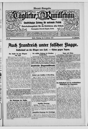 Tägliche Rundschau on Feb 16, 1915