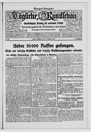 Tägliche Rundschau on Feb 17, 1915