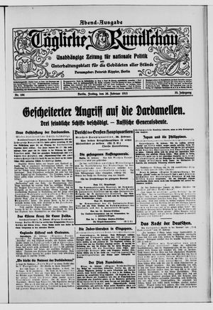 Tägliche Rundschau on Feb 26, 1915