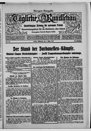 Tägliche Rundschau on Mar 3, 1915