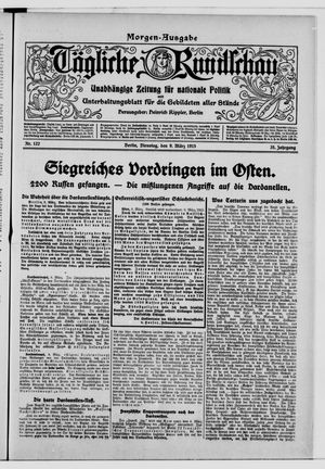 Tägliche Rundschau on Mar 9, 1915