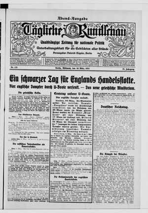 Tägliche Rundschau on Mar 10, 1915