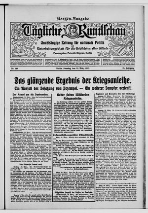 Tägliche Rundschau on Mar 21, 1915
