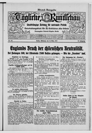 Tägliche Rundschau on Mar 24, 1915