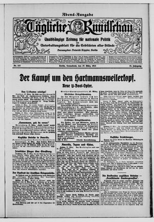 Tägliche Rundschau on Mar 27, 1915