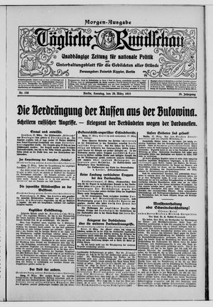 Tägliche Rundschau on Mar 28, 1915